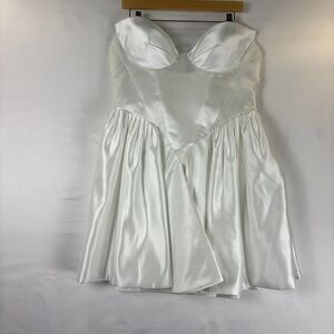 Rosie Etienne Elegant White Strapless Dress